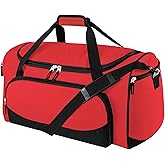 Uarition Gym Duffle Bag for Women - 55L Red Large Duffel Bags for Sports, Workout, Traveling, Durable Heavy Duty Duffel Gear Bag