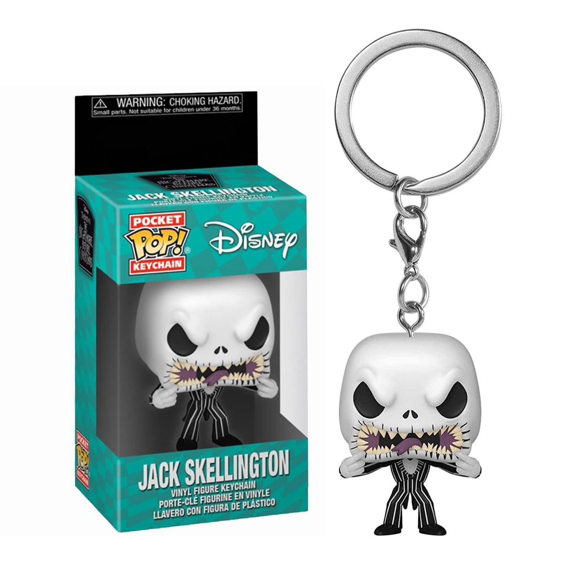 Funko POP! Keychain: Disney the Nightmare Before Christmas - Jack Skellington - (scary Face) - Collectable Vinyl Mini Figure Novelty Keyring - Stocking Filler - Gift Idea - Official Merchandise