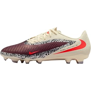 Nike United Phantom 6 Low Academy Multi-Ground Soccer Cleats (Burgundy Crush/Fossil/University Red)