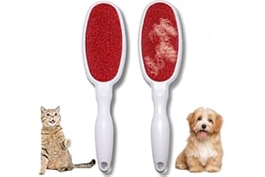 ZELTAUTO 2 Pack Magic Lint Brush,Reusable Double Sided Lint Removal Brush for Clothes Pet Hair Couch Carpet Furniture