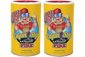 Cajun Two Step Seasoning by StaleKracker - 2 pck, Fire Seasoning for Authentic Creole Louisiana Cuisine (16 oz.)