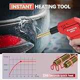 Preciva Plastic Welding Kit 50W 3s Instant Heating 4 Shapes 750pcs Red view 5