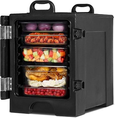 TANGZON 77L Insulated Food Pan Carrier Food Grade LLDPE Portable Warmer