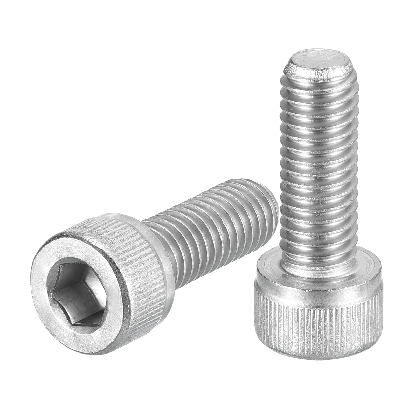 uxcell Hex Socket Bolts (M8-1.25x20), 304 Stainless Steel Hex Socket Drive Screw, Silver Tone, 25 Pcs — image 1