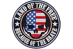 Hot Leathers Land of the Free Skull Patch