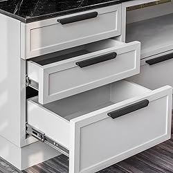 LONTAN 2 Pairs Silver Drawer Slides 16 Inch Side