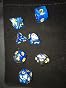Paladin Roleplaying Gray & Blue Dice Set 'Storm Lord' - Expanded 8-Piece DND Dice With Extra D20