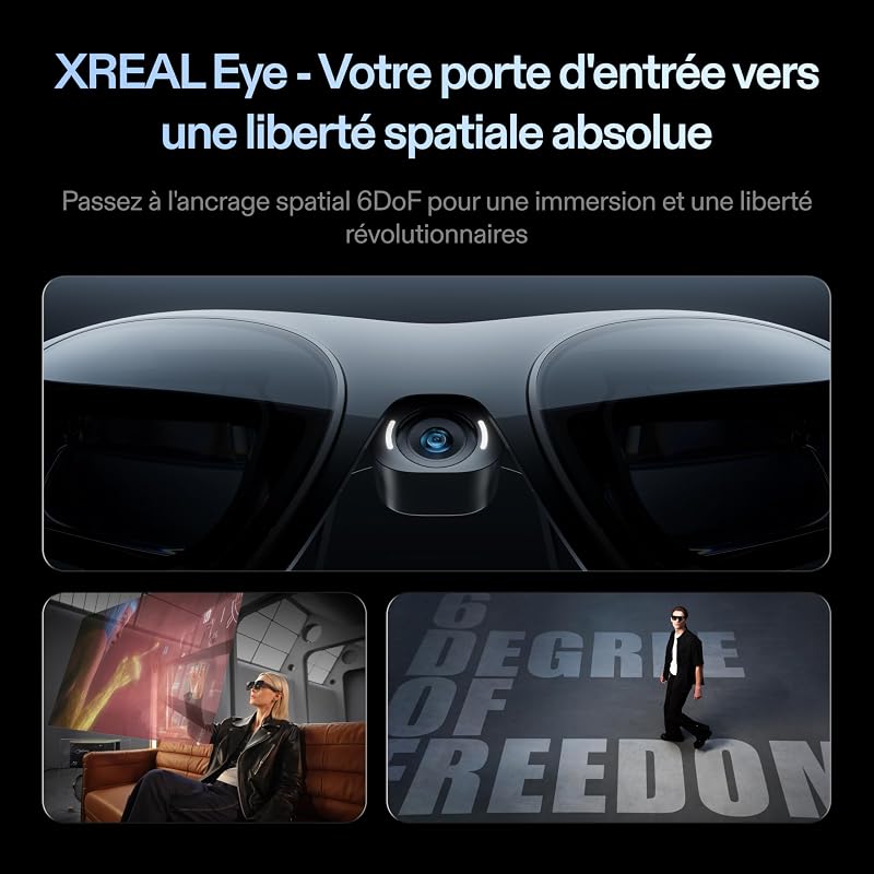 One Pro AR Lunettes, Puce X1, Écran HD171 120Hz, 3DoF Natives