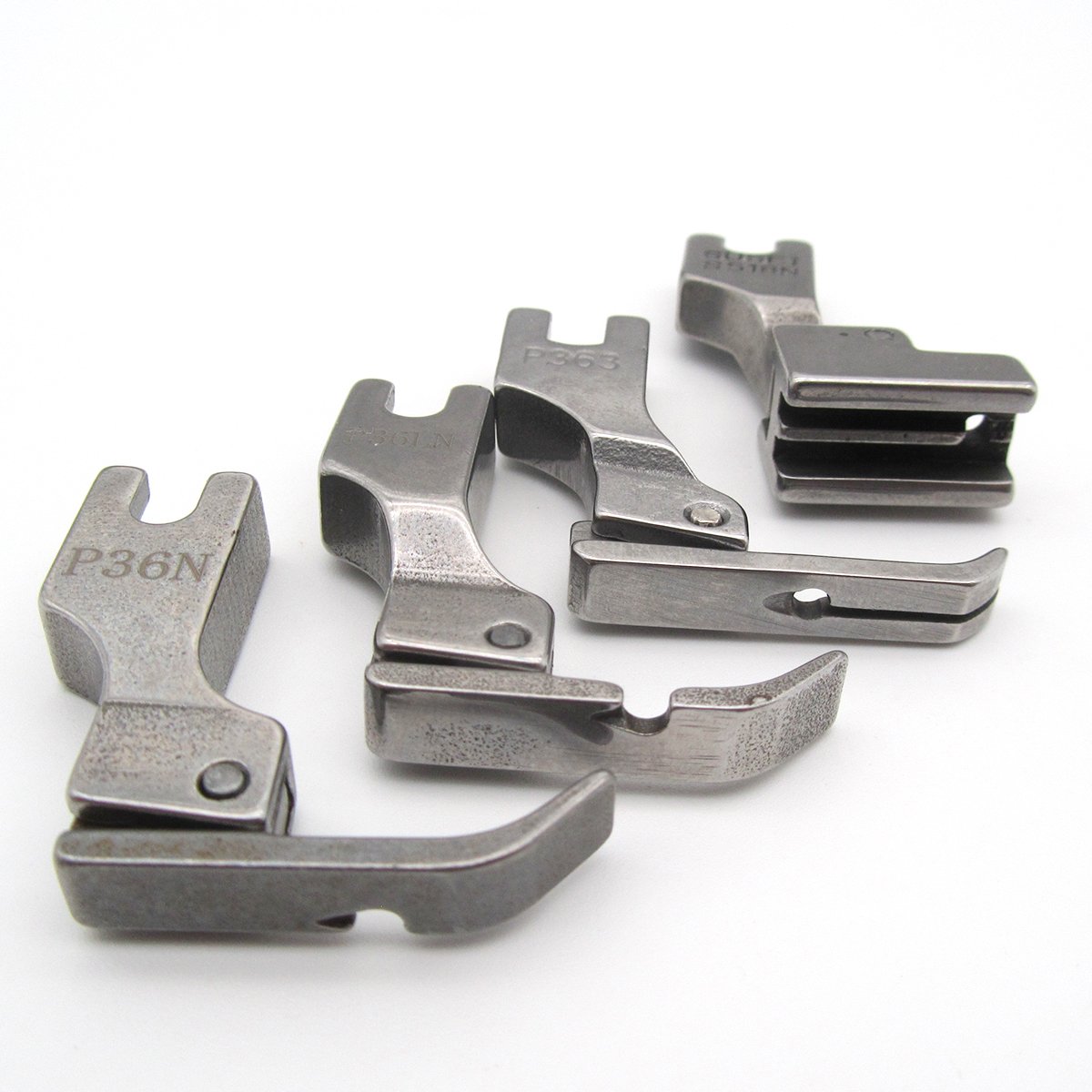 ckpsms KUNPENG - #P36N+P36LN+P363+S518N 1SET 4PCS Different Zipper Presser FEET FIT for Industrial Single Sewing Machines