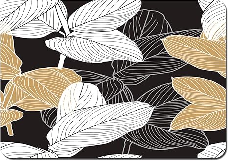 Amazon バスマット 玄関マット 足ふきマット 手描きイラスト葉熱帯植物 滑り止め ソフトタッチ 丸洗い 洗濯 台所 脱衣場 キッチン 玄関やわらかマット 50 X 80cm 玄関マット オンライン通販