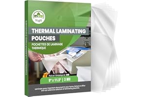 Yogti Thermal Laminating Sheets, Clear Thermal Laminating Pouches – 9 x 11.5 Inches, 3 Mil Thickness, 200 Pack – Letter Size,