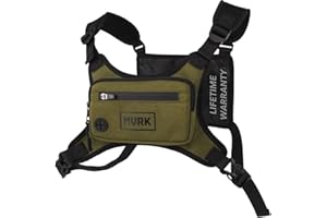 MVRK Water Resistant Chest Pack - Running Vest for Workouts, Running Phone Holder Extra Storage, Lightweight Running Pack