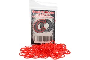 CAPTAIN O-RING 100 Polyurethane CO2 / HPA Tank O-Rings (90 Durometer) [RED] - Replacement Urethane orings for Paintball co2 / high Pressure air Tanks