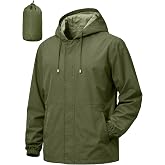 UIQUR Mens Waterproof Cycling Jacket Lightweight Packable Rain Jacket | Raincoat For Hiking, Cycling, Running, Fishing ,Golf,Rainy-day work,And Other Outdoor Activities