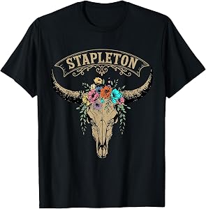 Vintage Stapleton Last Name Personalized Stapleton Flower T-Shirt
