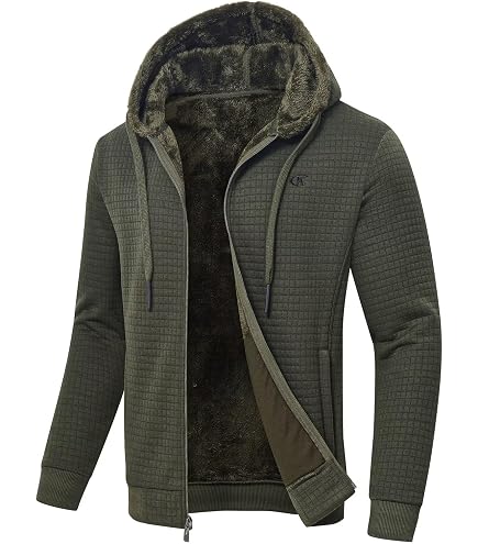SAVKOOV Mens Lightweight Hoodie Full Zip Sweatshirt Casual Jacket