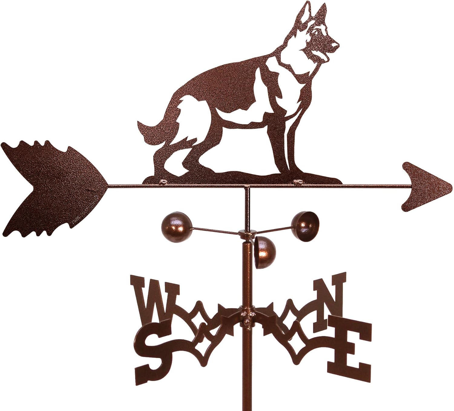 Weathervanes - SWEN Products Hand Made German Shepherd Dog Garden Stake Weathervane ~New~