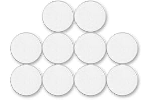 ZDQCB Blank Coins for Laser Engraving Blank Challenge Coins Bulk, Zinc Alloy Engraving Coin Blanks, Metal Stamping Blanks 40mm Diameter with Plastic case for DIY Crafts (Silver-10pcs)