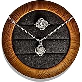 CNLZEC Elegant Hypoallergenic Moissanite Jewelry Set for Women, Perfect for Weddings, Birthdays, and Anniversaries, Includes Moissanite Necklace & Ring