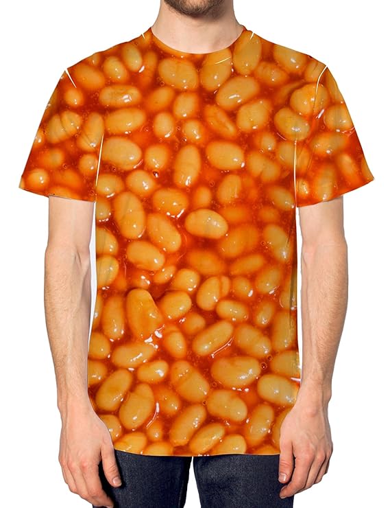Inct Baked Beans All Over Print T Shirt Top Men Breakfast Women Amazon.co.uk Clothing