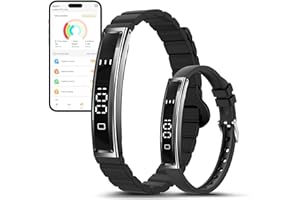 RIFESI Sleep & Fitness Tracker with 2 Bands, Lightweight Smart Bracelet Wristband for Women Men, 24/7 Heart Rate, Blood Oxyge