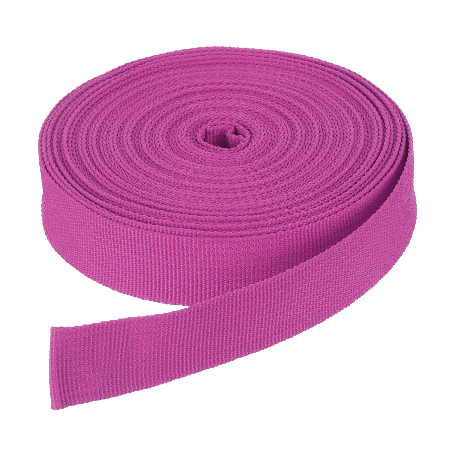 DMiotech 10 Yard x 1 Inch Width Nylon Webbing Strap Poly Flat Webbing Strapping for DIY Craft Backpack Strapping, Sewing, Outdoor Gear Repair, Rose Red