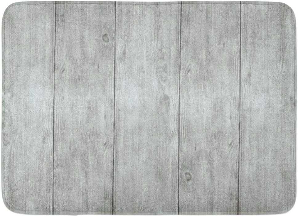 Amazon Com Emvency Doormats Bath Rugs Outdoor Indoor Door Mat Wood Whitewash Light Gray Wooden Planks Boards Barn Wide Bitches Bathroom Decor Rug Bath Mat 16 X 24 Kitchen Dining