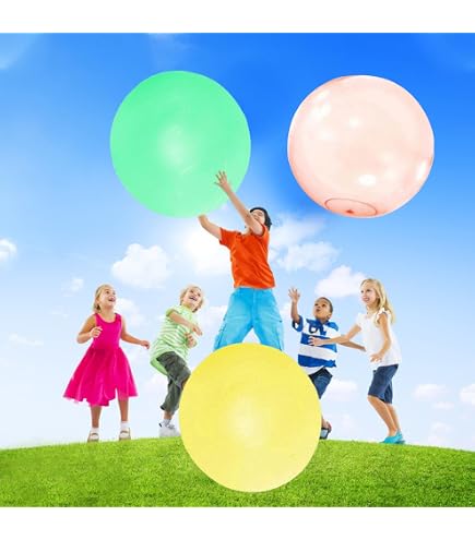 Eanjia Lot de 50 ballons transparents à bulles de 25,4 cm, faciles à gonfler avec une pompe à main, utilisation conviviale pour les débutants (vert