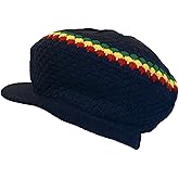 Shoe String King SSK Rasta Knit Tam Hat Dreadlock Cap. Multiple Designs and Sizes.