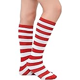 Century Star Toddler Stripe Knee High Socks Girls Long Tube Halloween Sock Kids Cotton Stocking