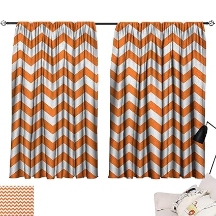 Amazon Com Josepsh Chevron Room Darkening Curtains Halloween