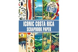 Iconic Costa Rica Scrapbook Paper: Double-Sided Designs Ideal for Scrapbooking, DIY Projects, and Paper Arts