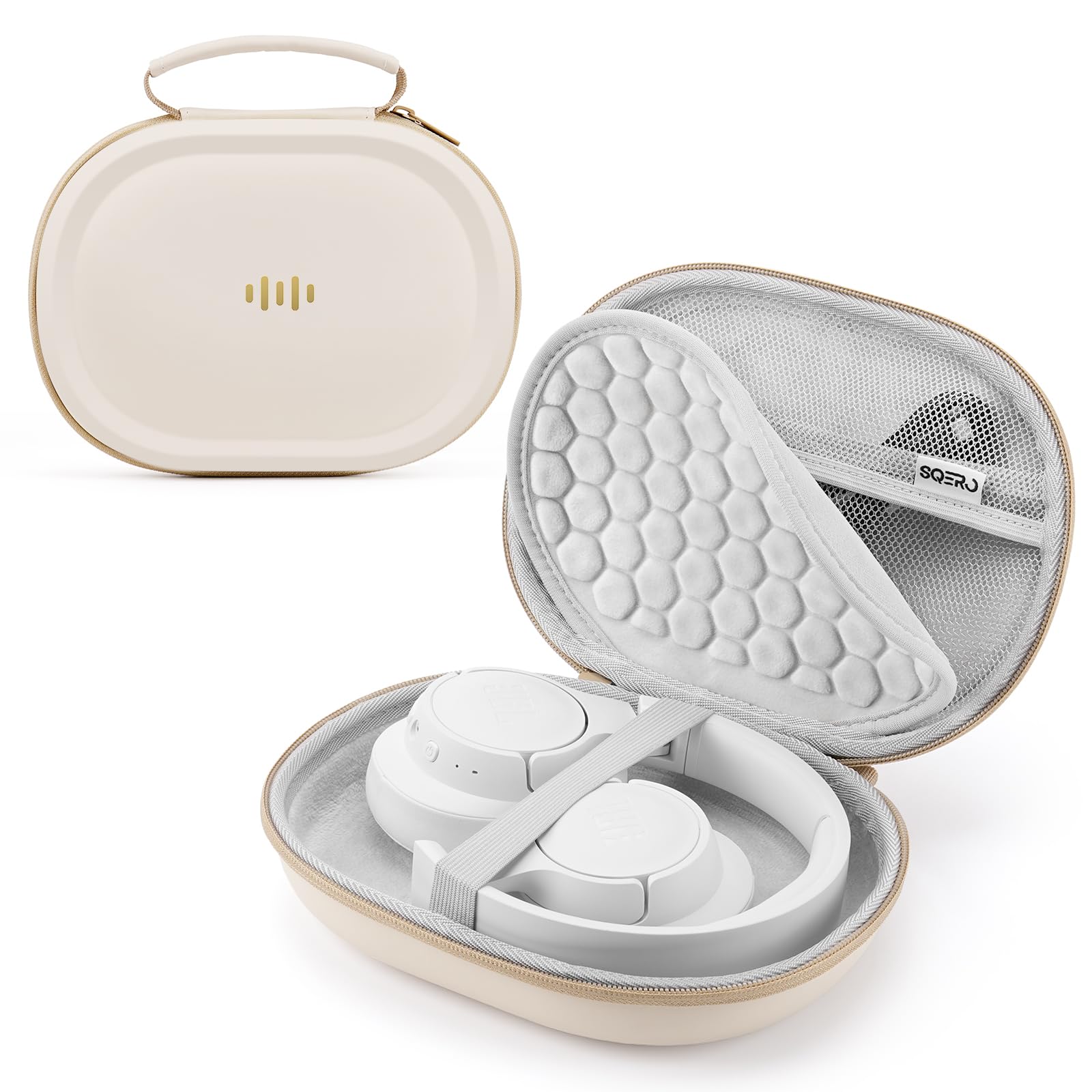 Photo 1 of Headphone Case Hard Shell for Bose Quietcomfort/Skullcandy/JBL Tune 720BT/520BT/510BT/Live 770NC/460NC, Super-Slim Upgrade PU Pocket Over-Ear Headset Universal Portable Travel Organizer Bag