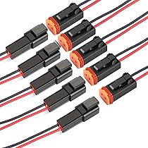 Amazon.com: ZHOFONET 2 Pin DT Connectors Waterproof,2 Wire