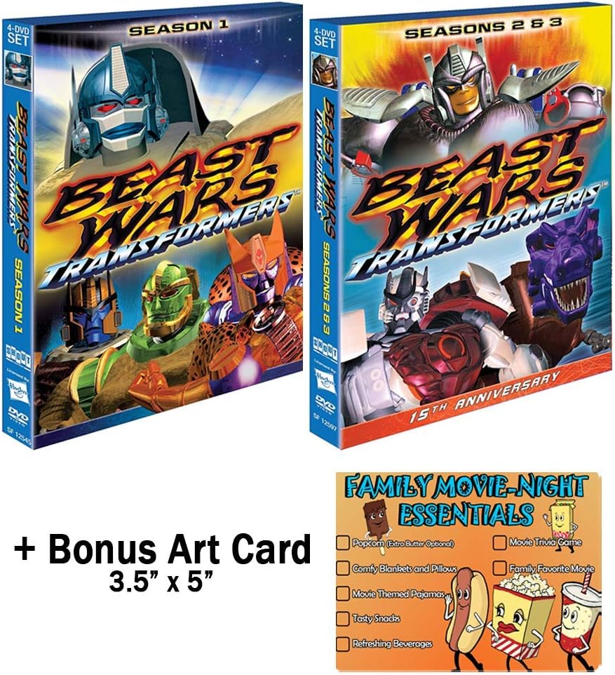 Transformers Beast Wars Complete Series Seasons 13 DVD Collection + Bonus Art Card Amazon.ca DVD