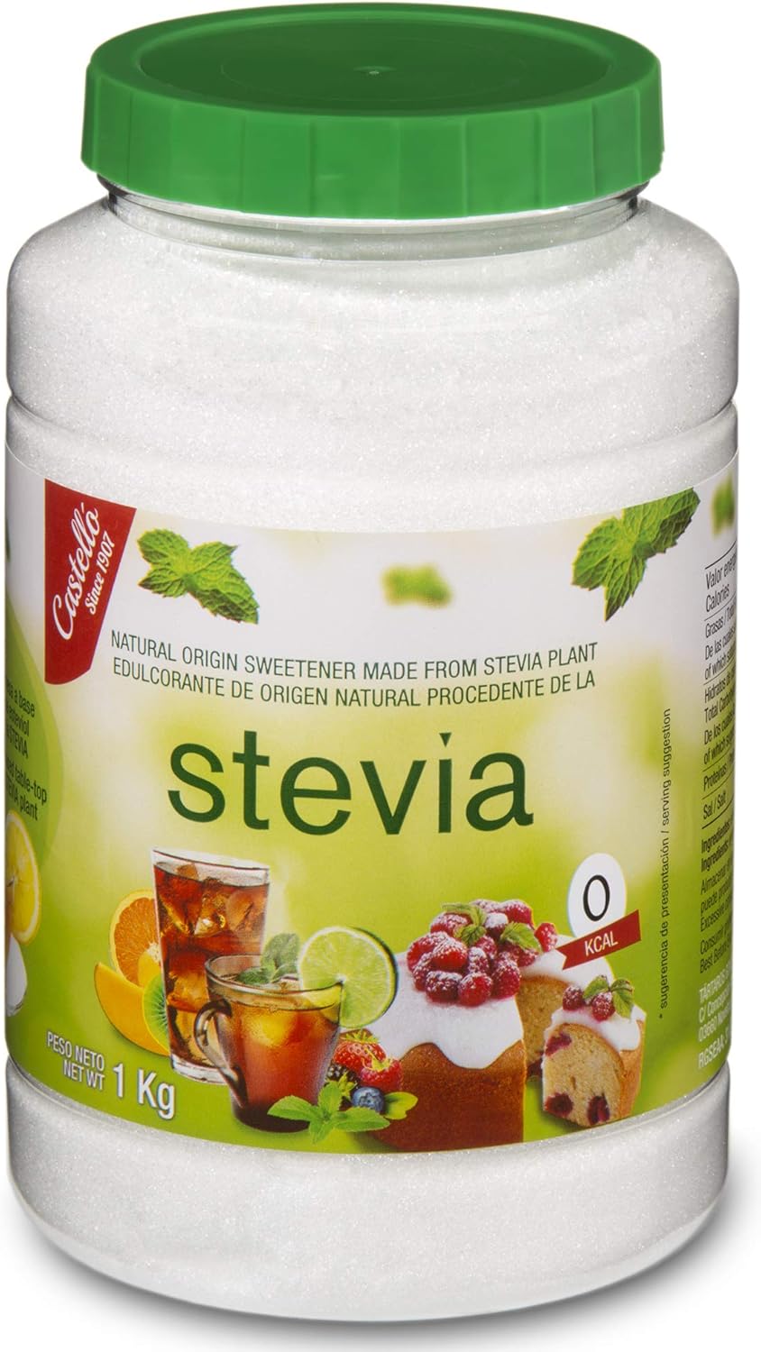 Castello Since 1907 Sweetener Stevia + Erythritol 11 1 kg Jar