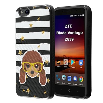 Amazon Com Zte Blade Vantage Case Capsule Case Embossed Diagonal