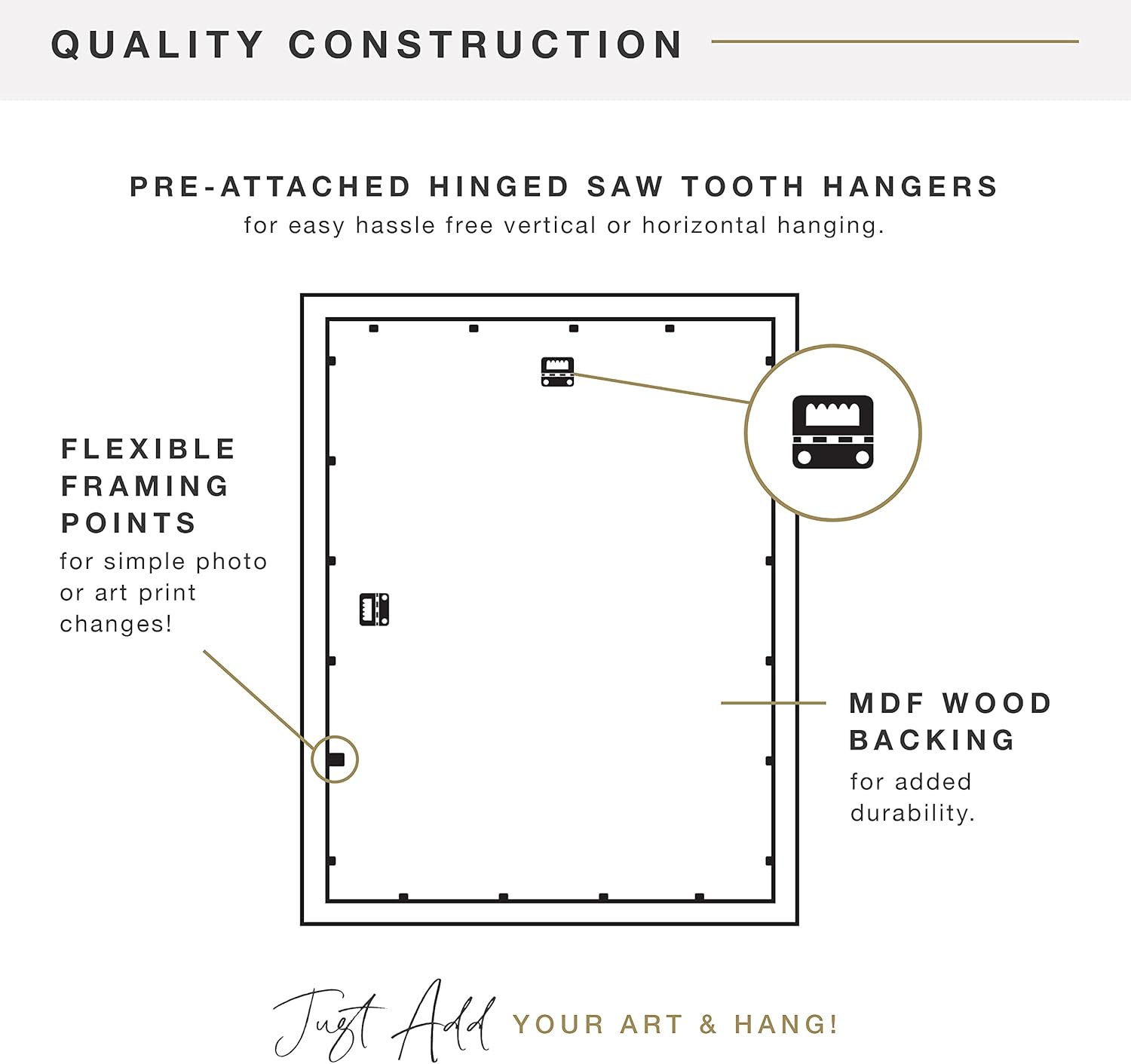 MCS, Black, 18 x 24 Inch Trendsetter Poster Frame, 2-Pack, 18 x 24: Home & Kitchen