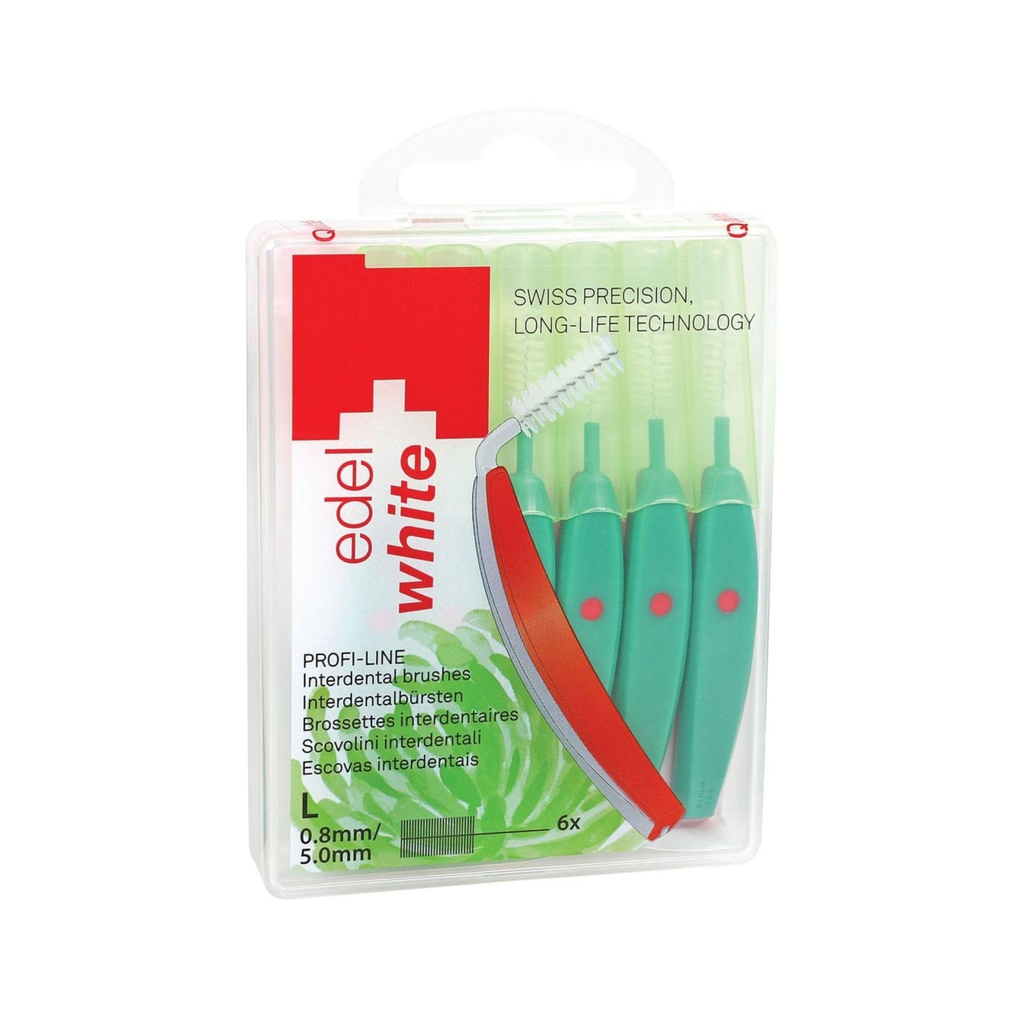 Edel+Weiss White Interdentalbrushes L 0,8 Mm