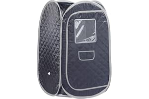 SMARTMAK Portable Sauna Tent, Foldable One Person Full Body Spa for Detox Therapy Without Steamer - BlackG
