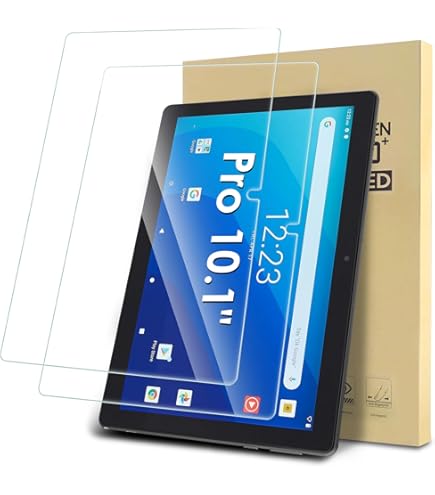 thumbnail interactive-video image 1 of 2 Pack Screen Protector Compatible With Onn 10.1 Inch Tablet 1 of 13