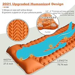 MEETPEAK Sleeping Mat, Inflatable Camping Sleeping