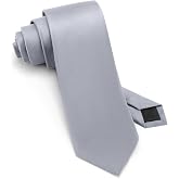 Junmaxroad Men's 63in XL 3.35in (8.5CM) Black Big Tall Tie Gift Box | Long XL Big and Tall Tie with Gift Box for Business, Weddings, Parties, Office, and Formal Events.