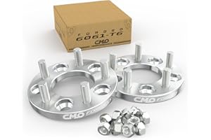 2 Pieces 0.59" 15mm Hub Centric 5x108 to 5x114.3 Wheel Adapters (Change Bolt Pattern) 12x1.5 Studs No Lip with Open End Lug N