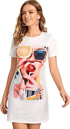 amazon white t shirt dress