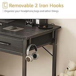 DLisiting Small Desk with Fabric Drawers for