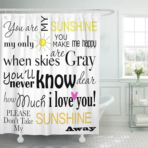 Amazon Com Emvency Fabric Shower Curtain Curtains With Hooks Dear