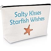 Beach Lover Gifts for Women Makeup Bag Beach Gift Cosmetic Bag Holiday Summer Vacation Presents for Her Friends Sister Daughter Zipper Travel Pouch Toiletry Pouch Birthday Graduation Presents