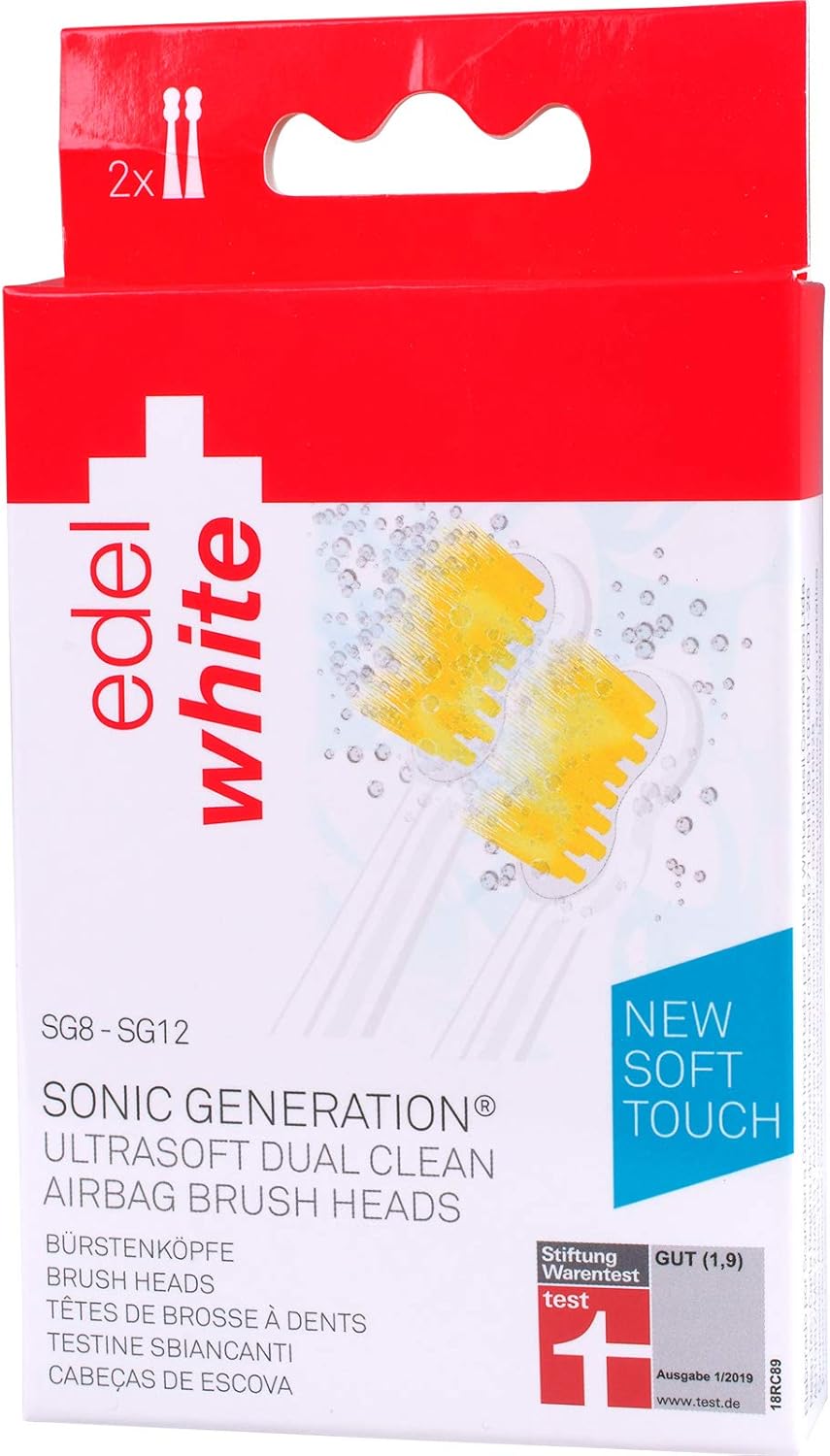 Edelwhite Toothbrush Heads for Sonic Generation SG8 (Winner), SG12