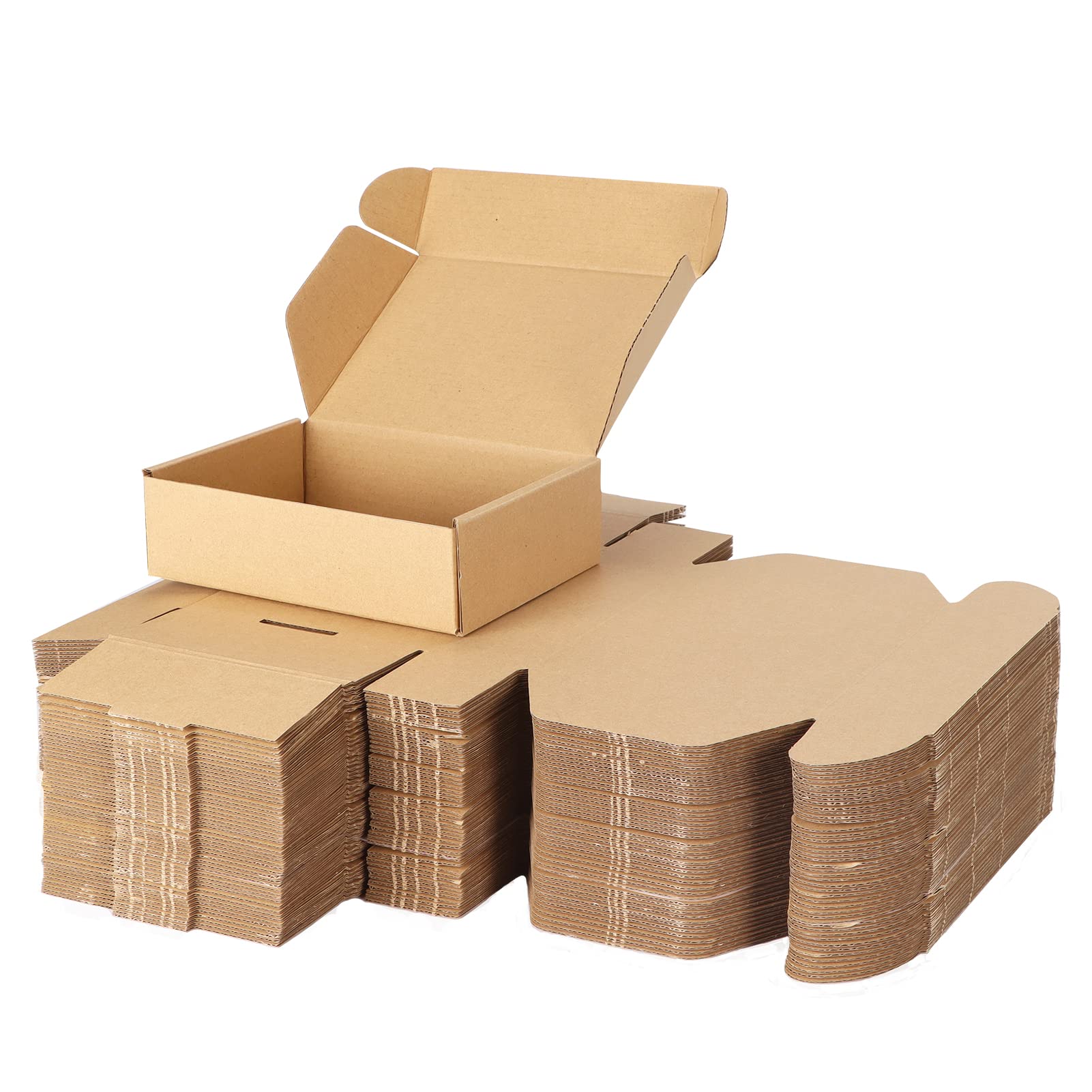 Photo 1 of PHAREGE 7x5x2 inch Shipping Boxes Bulk 50 Pack Brown, Tab Lock Tuck Top Mailer Boxes for Packaging Small Business, Small Cardboard Gift Boxes for Wrapping Mailing Present